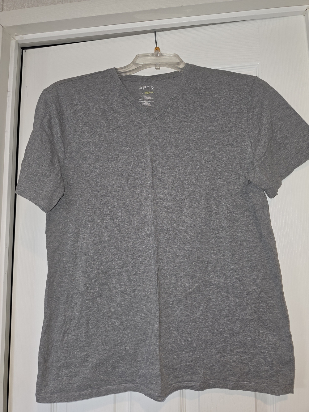 Apt. 9 Men's Heather Gray V-Neck Short Sleeve Tee
